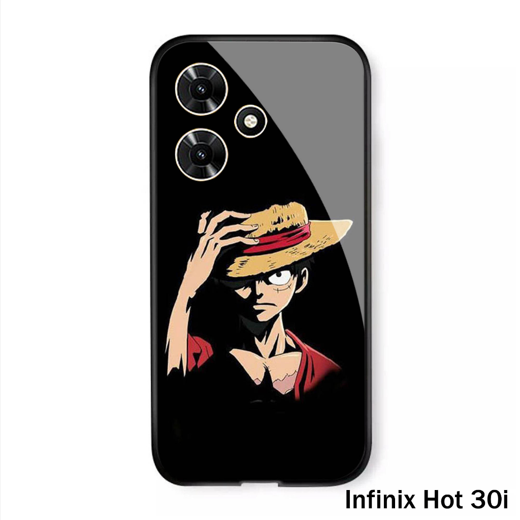[A10] SoftCase Glass Kaca Kilau INFINIX Hot 30i - Softcase Kaca INFINIX  Hot 30i  - Casing Handphone  Hot 30i - Case Hp  Hot 30i