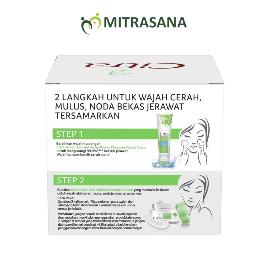 Citra Face Cream Moisturizer Pelembab Wajah Green Tea Anti Acne 40 gr