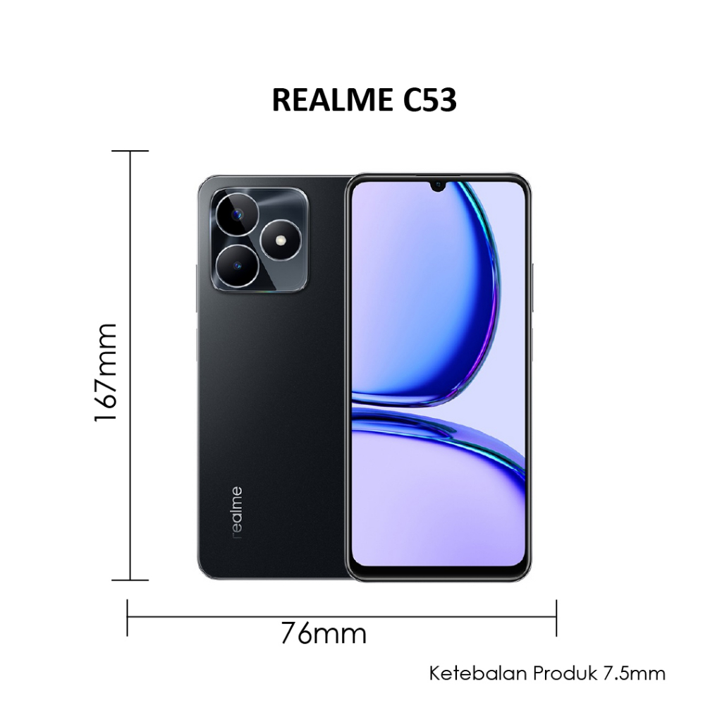 Realme C53 6/128 GB RAM 6 ROM 128 6GB 128GB HP Smartphone Android