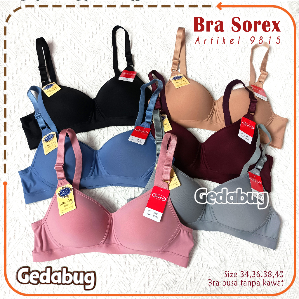 Sorex Bra wanita Sorex 9815 | BH Wanita dewasa Busa supersoft kancing 3 | Gedabug