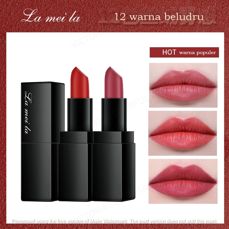 LAMEILA~Pure Color Focus Lipstick pelembab matte