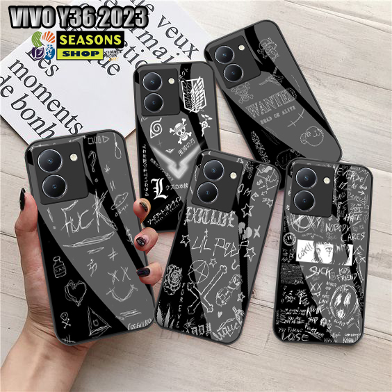 Softcase glass Case Vivo Y36 - Softcase Vivo Y36 2023 Terbaru - Softcase Kaca Vivo Y36 - Softcase Gl