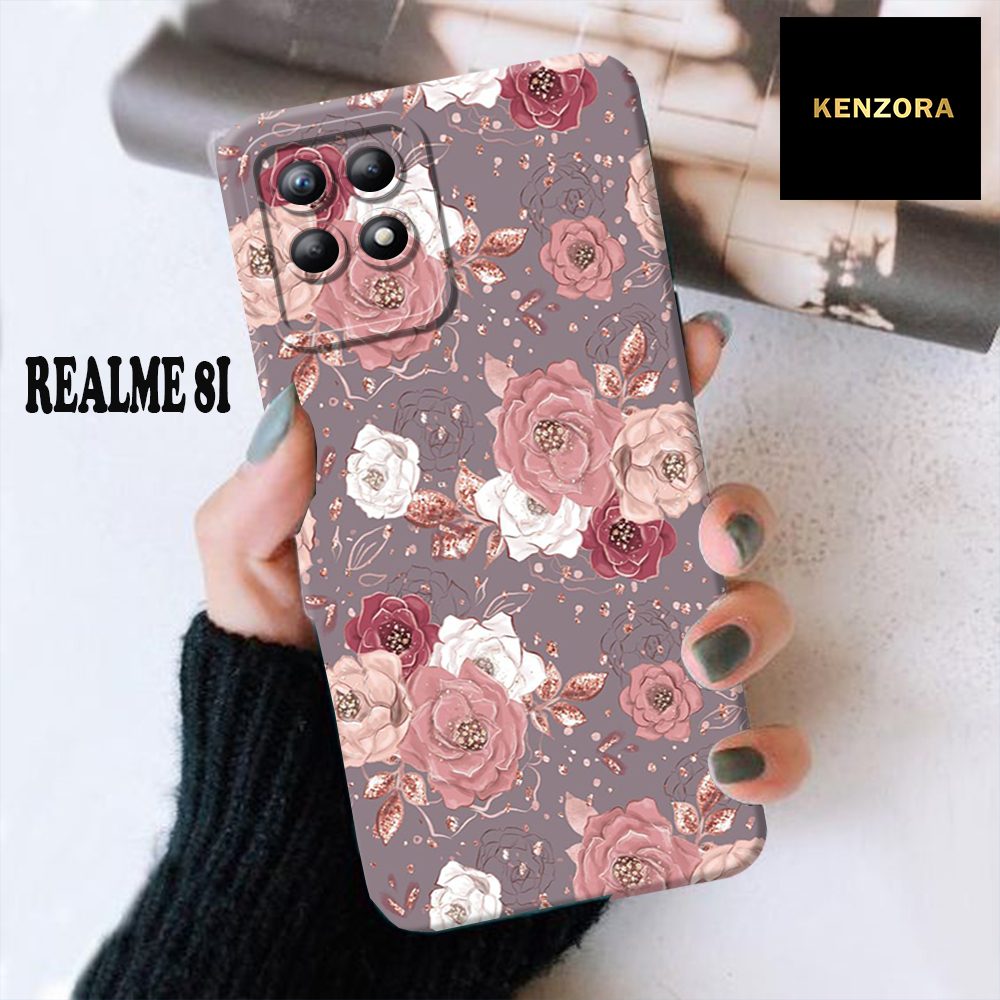 Case REALME 8I Fashion Case Kenzora BUNGA Cute Hardcase Softcase Kesing REALME 81 Cover Silicon Term