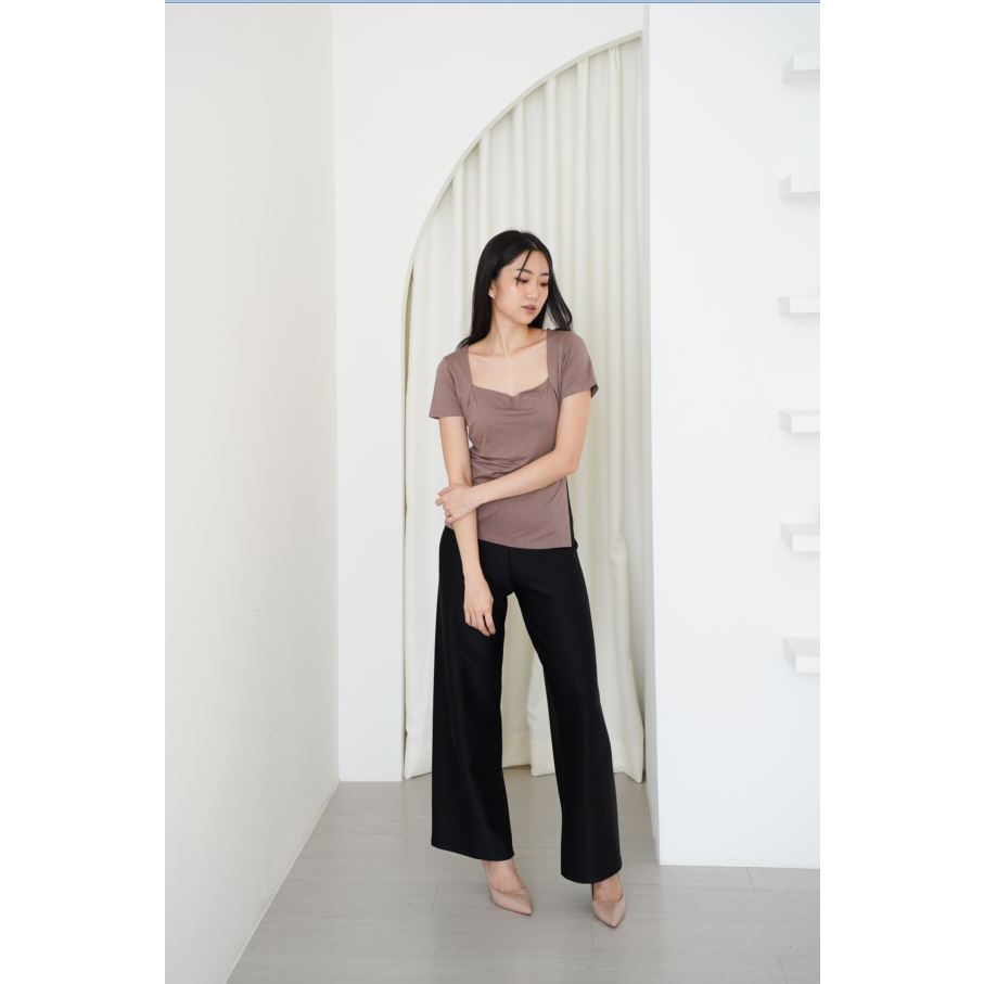 (COD) OH Fashion Dissy Shirt / Crop Top Korea #2B57