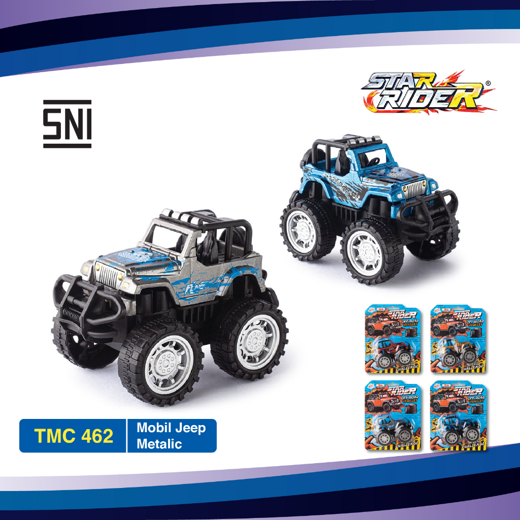 Mainan Anak  Mobil Jeep Metalic Star Rider Viral Murah TMD 462