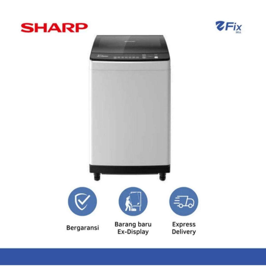 Mesin Cuci Top Loading Sharp 1 Tabung 9Kg ES-M9000T-GG - 109