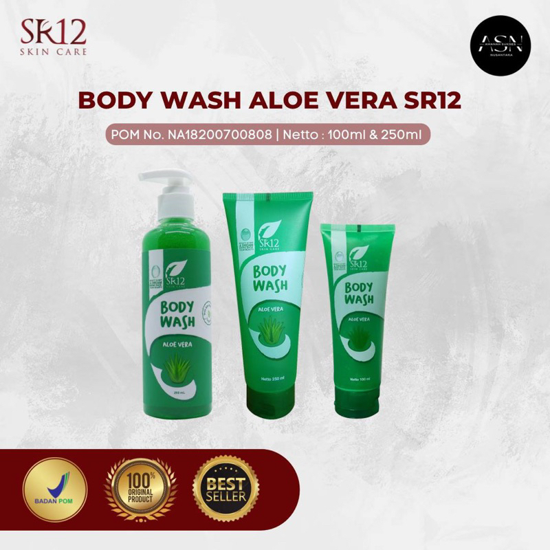 BODY WASH ALOEVERA SR12 DEBS BJM / MELEMBABKAN KULIT / MENCEGAH KEKERINGAN KULIT / MENGHALUSKAN KULI
