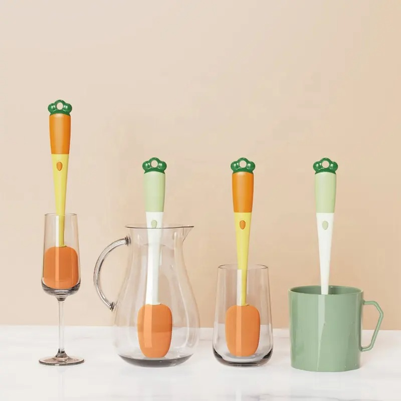 Spons Wortel 3in1 Sikat Botol Susu Bayi Spon Pembersih Botol Sikat Pembersih Botol Wortel Sikat Pembersih Botol Susu Bayi Alat Pembersih Botol Gelas minum