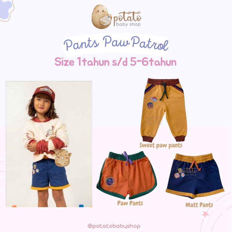 Bohopanna - Sweet Paw Pants - Matt Pants - Paw Pants - Paw Patrol - Celana Anak Boho