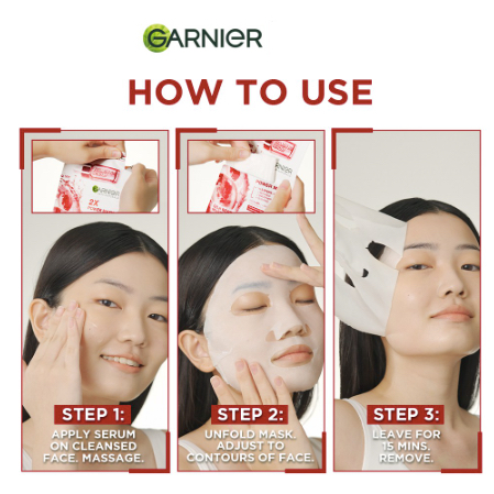 Garnier Two Step Power Mask | Masker Wajah Serum Skincare