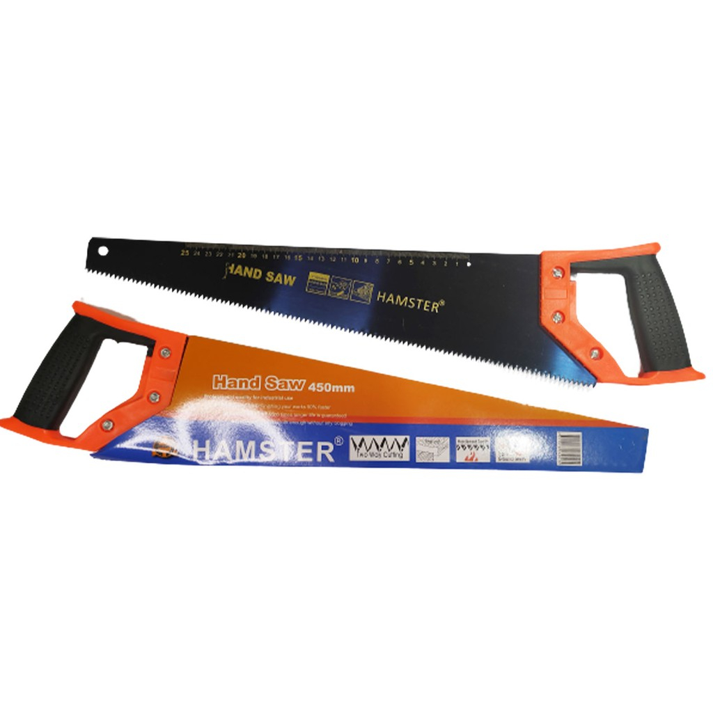 Gergaji Kayu Tangan Manual 18 Inch 450 Mm Hand Saw Triplek Dahan Ranting