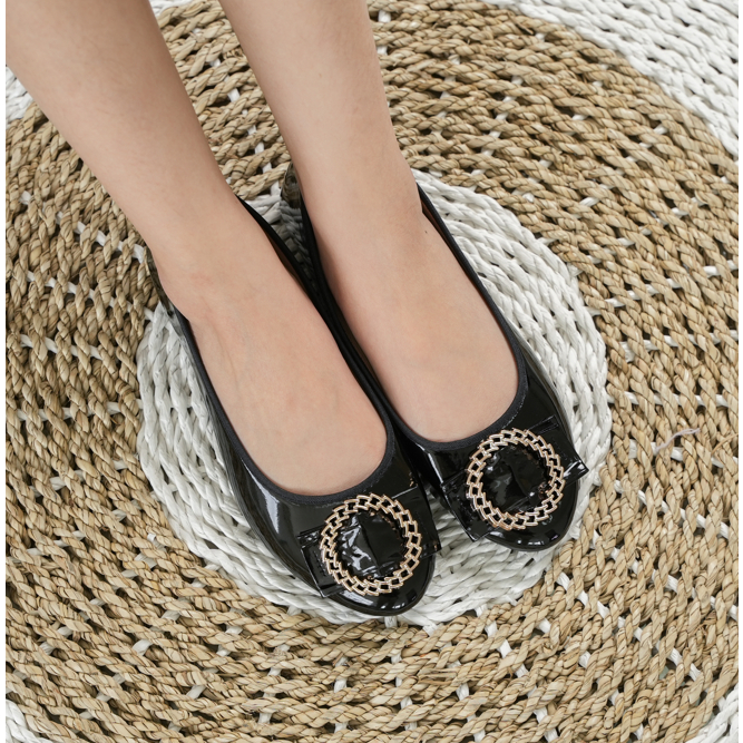 Flatshoes Naya Glossy Sepatu Wanita 5427 (36-42)
