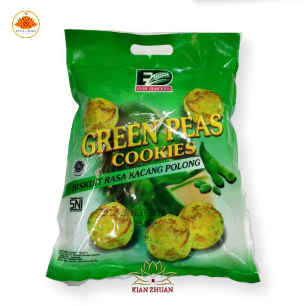 Ever Delicious Cookies Kukis Kacang,Talas, Polong,Keju,Cokelat ±350gr