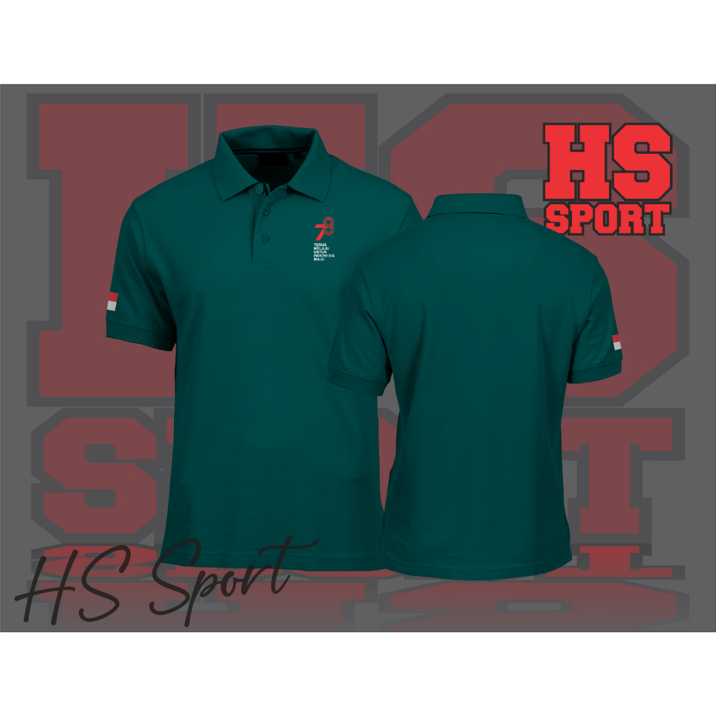 POLO 17 AGUSTUS - BAJU POLO LOGO KECIL 78TH - BAJU POLO TSHIRT 17 AGUSTUS TYPE 3