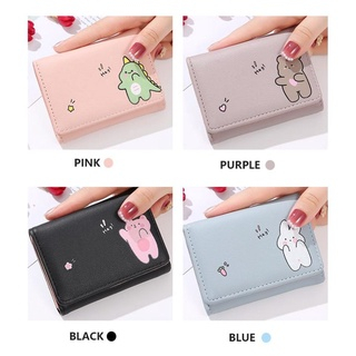 [COD] DOMPET LIPAT WANITA IMPORT PREMIUM LUCU CUTE MOTIF KARAKTER DENGAN SLOT KARTU