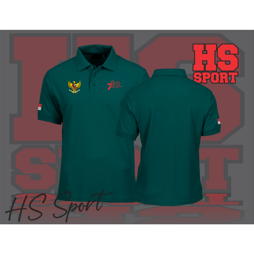 POLO 17 AGUSTUS - BAJU POLO LOGO KECIL 78TH - BAJU POLO TSHIRT 17 AGUSTUS TYPE 5