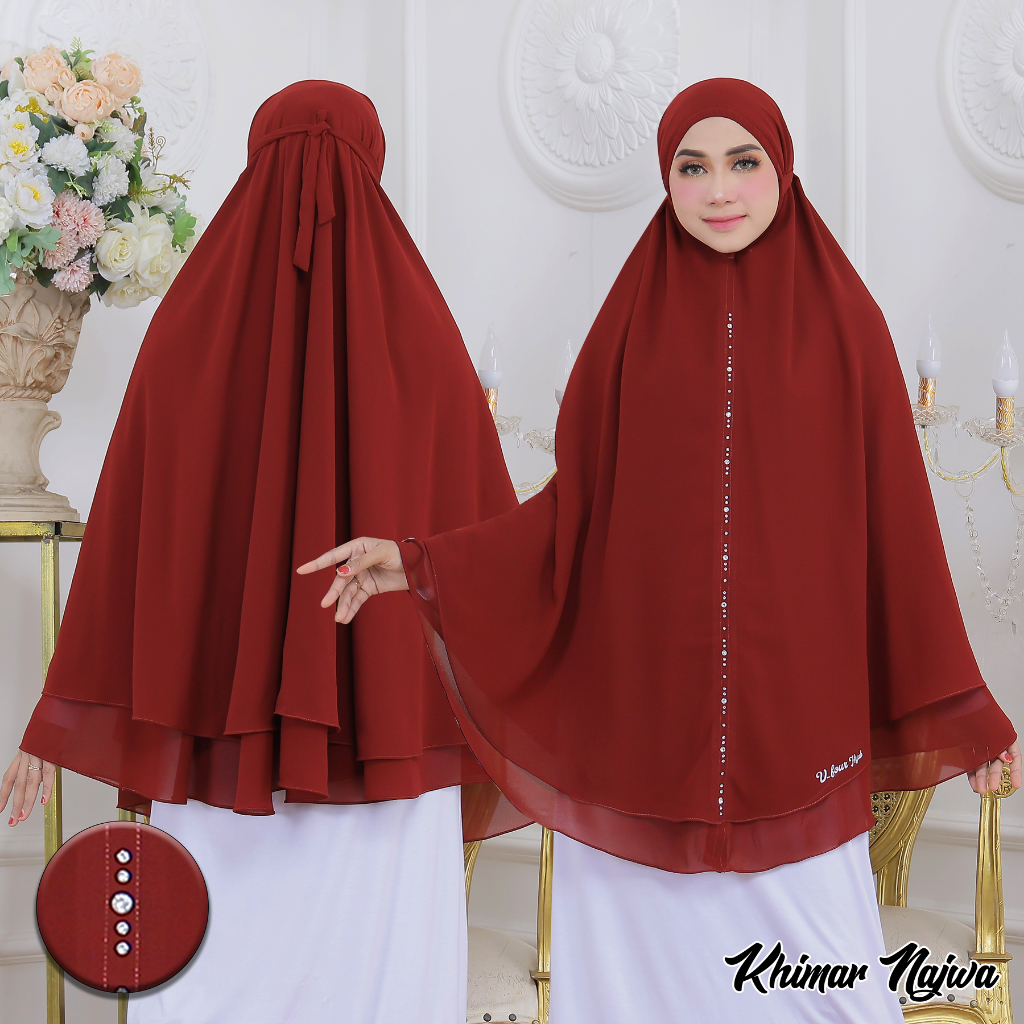 Krudung Hijab Instan Khimar Syari Jumbo Ceruty Premium