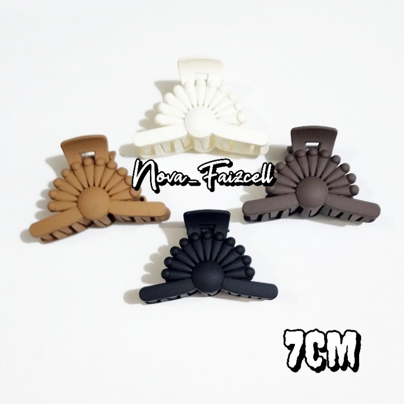 Jepit rambut Panjang Kipas 7CM doff / Matte Premium Jepitan Korea Dewasa