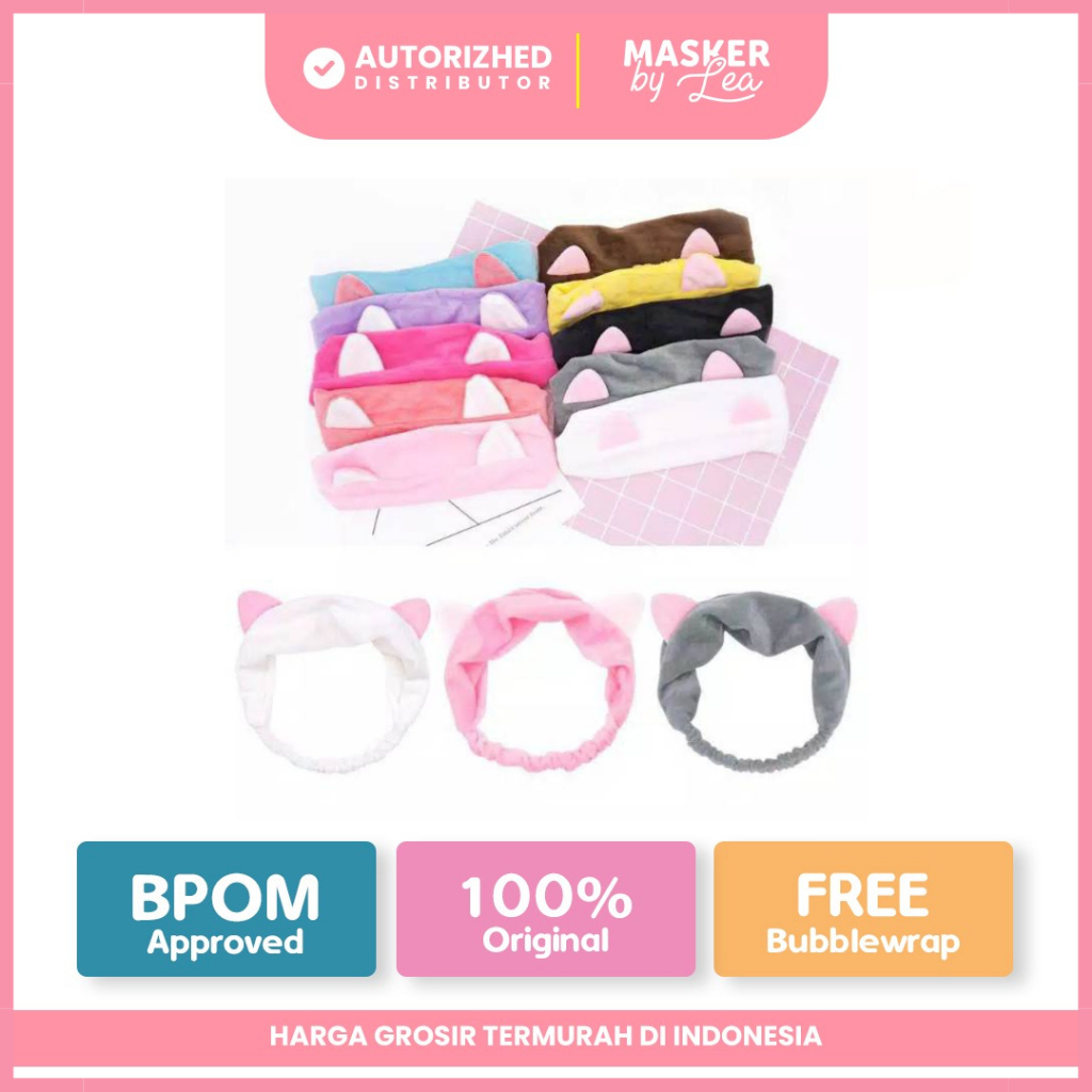 1KG = 40PCS Bandana Kucing Bando Masker Model Cat