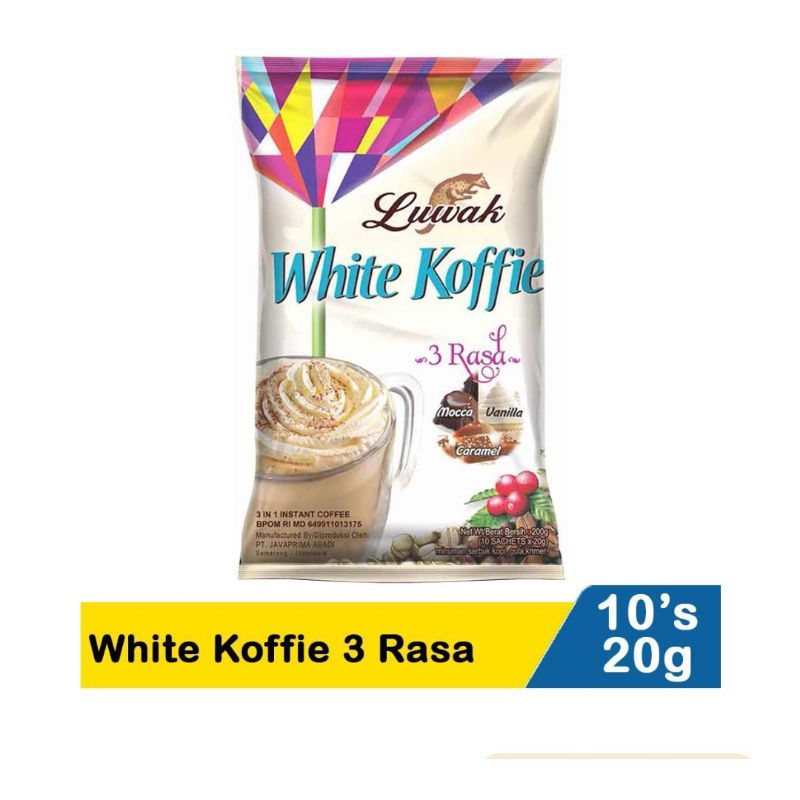 

[Kalimantan] LUWAK WHITE KOFFIE 3 Rasa 10x20gr