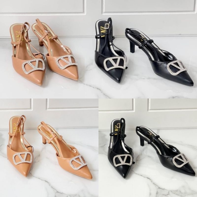 Zara Heels 6cm Selop S19177