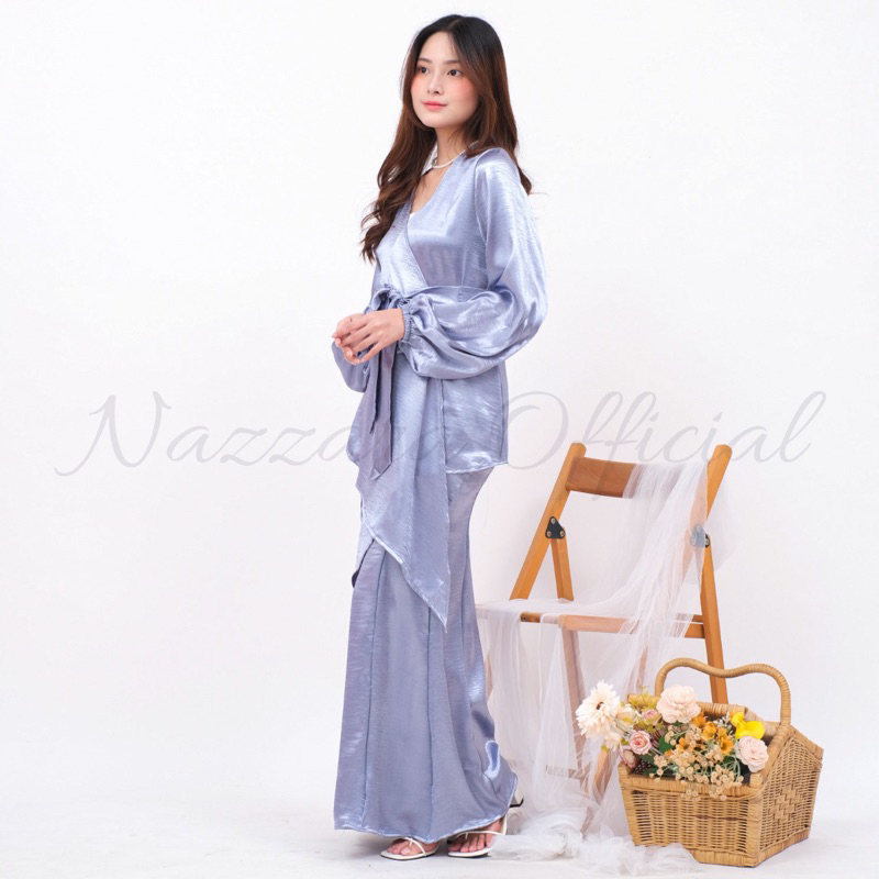 Favela Set / Oneset Shimmer Silk / Setelan Rok dan Outer / by nazzara.id