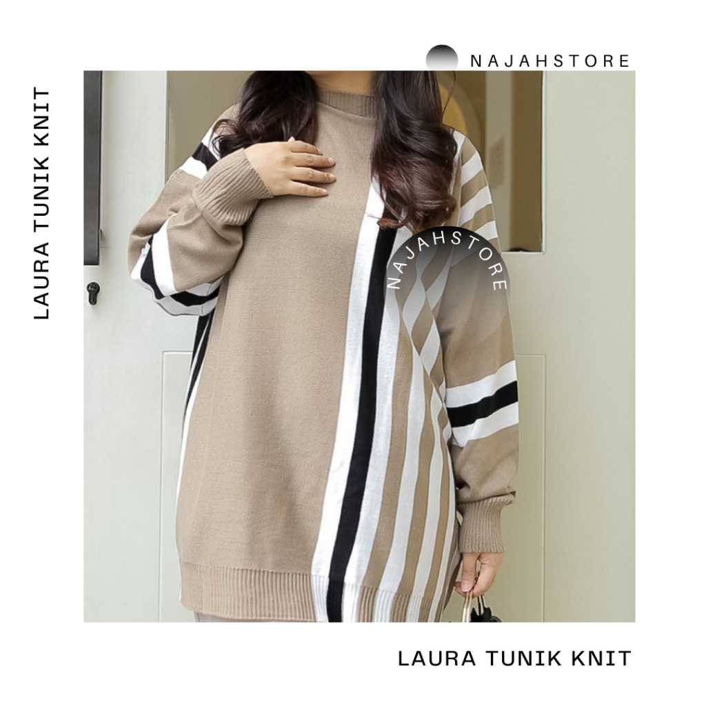 najahstore Laura atasan rajut salur