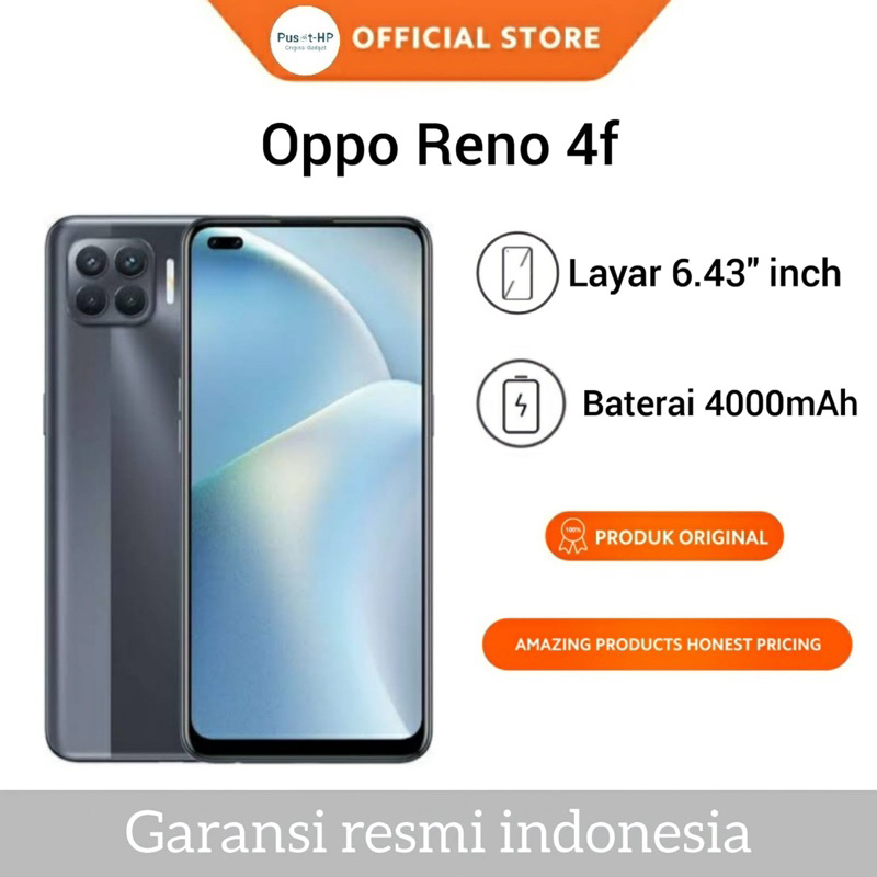 Oppo Reno 4F 8/128GB Garansi Resmi