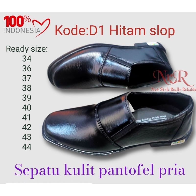 Sepatu Pantofel Pria Pantofel Hitam Pria Sepatu Pantofel Pria Sepatu Kulit Kerja Formal Pria Anak anak Remaja Dan Dewasa SEPATU NRR NGANJUK