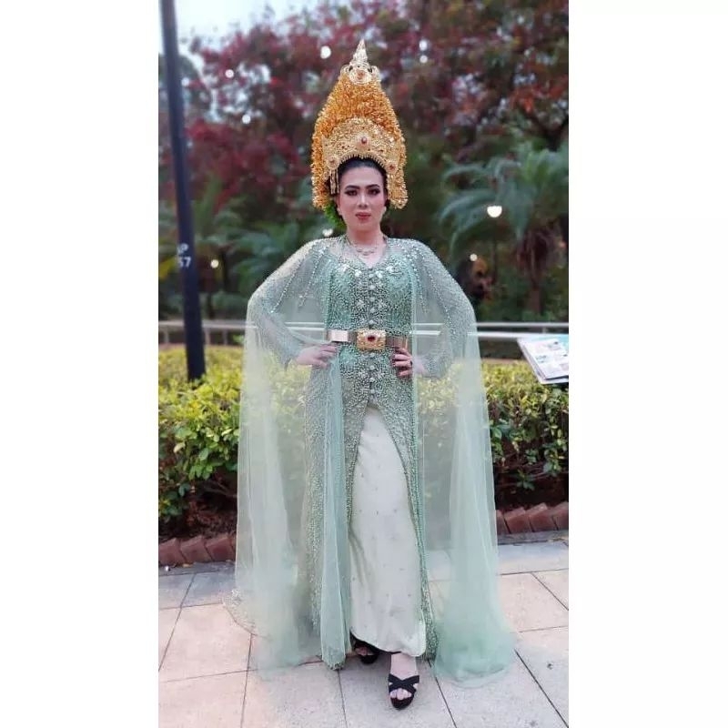 jubah pengantin/slayer jubah/jubah gaun pengantin/hiasan jubah gaun