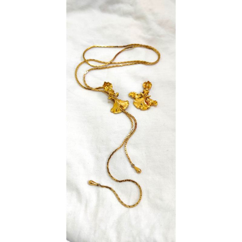 Kalung Rantai Panjang Model Serut / Kalung Rantai