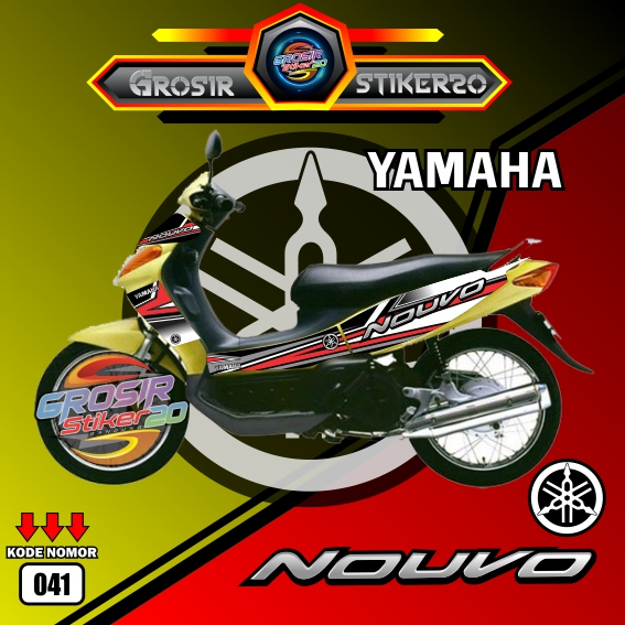 STRIPING VARIASI YAMAHA NOUVO LELE / STIKER VARIASI