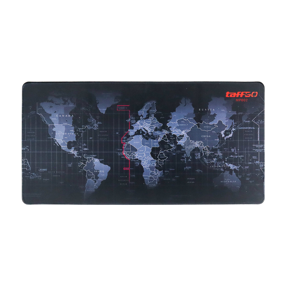 TaffGO Gaming Mouse Pad Desk Mat Motif Peta Dunia 300 x 600 mm - MP002 - Black