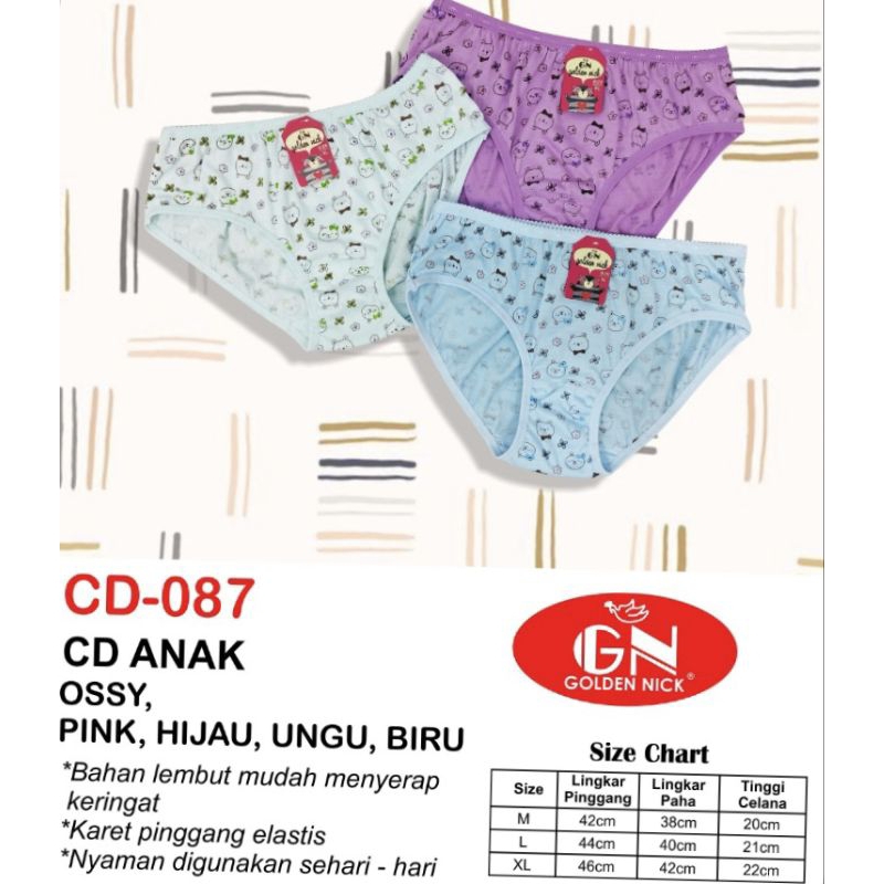 6pc celana dalam anak golden nick 87