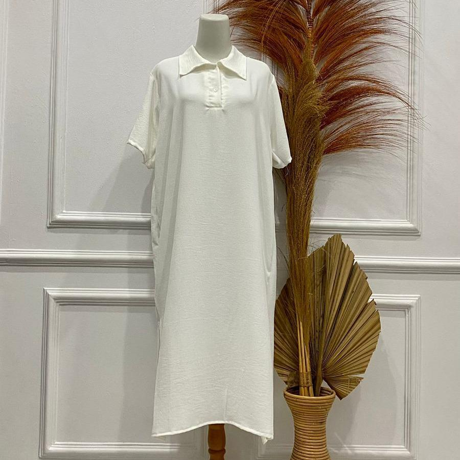 Solji Midi Dress Korean Style Crinkle Airflow