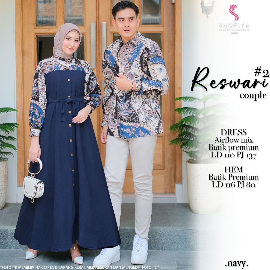 [NEW] SETELAN COUPLE RESWARI #2 BY SHOFIYA // FASHION MUSLIM KEKINIAN