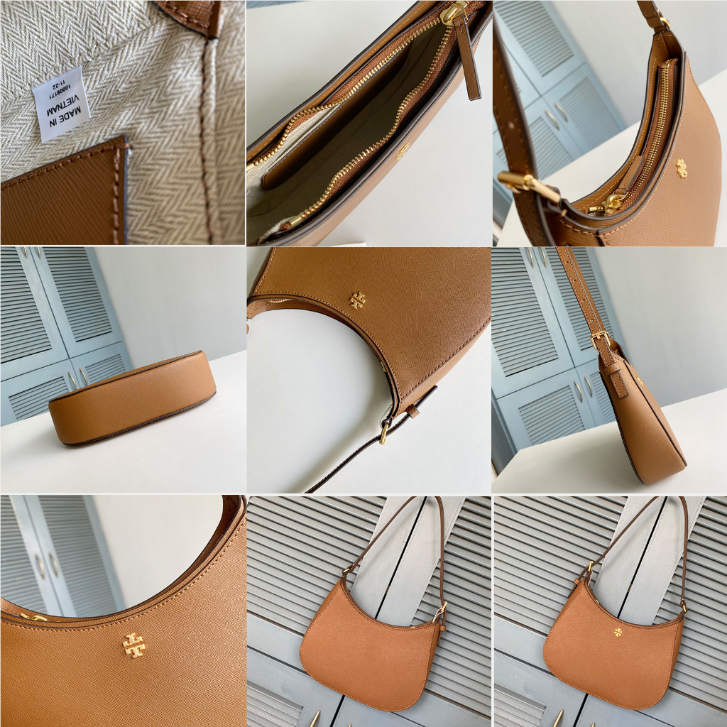 Ori TB 137416 EMERSON HOBO leather material ladies shoulder bag tote crescent bag