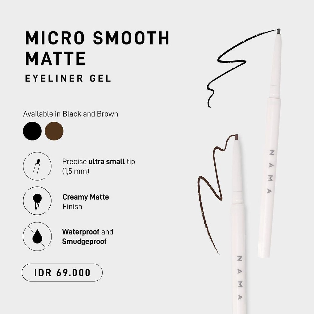 Nama Beauty Micro Smooth Matte Eyeliner Gel