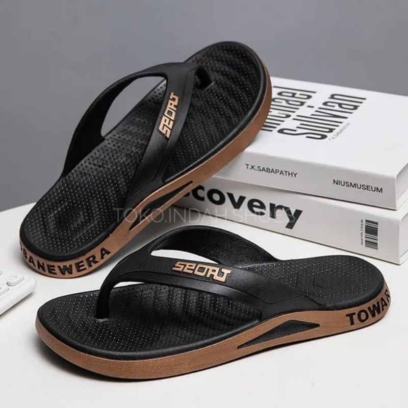 Sandal Karet Pria Sandal Jepit Sport Pria Sendal Cowok Pria Kekinian Sandal Pria Anti Slip Trendy