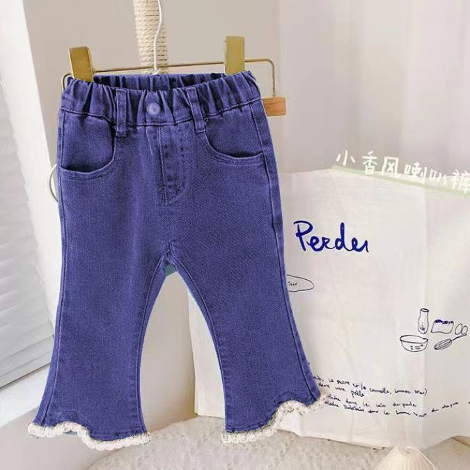 SSP17-Setelan Set Anak Perempuan Flower + Jeans Lis