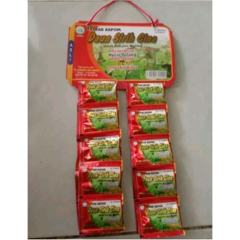 

DAUN SIRIH CINA EKSTRAK KAPSUL