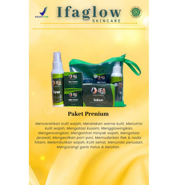 IFA GLOW SKINCARE GLOWING // PAKET PREMIUM BPOM