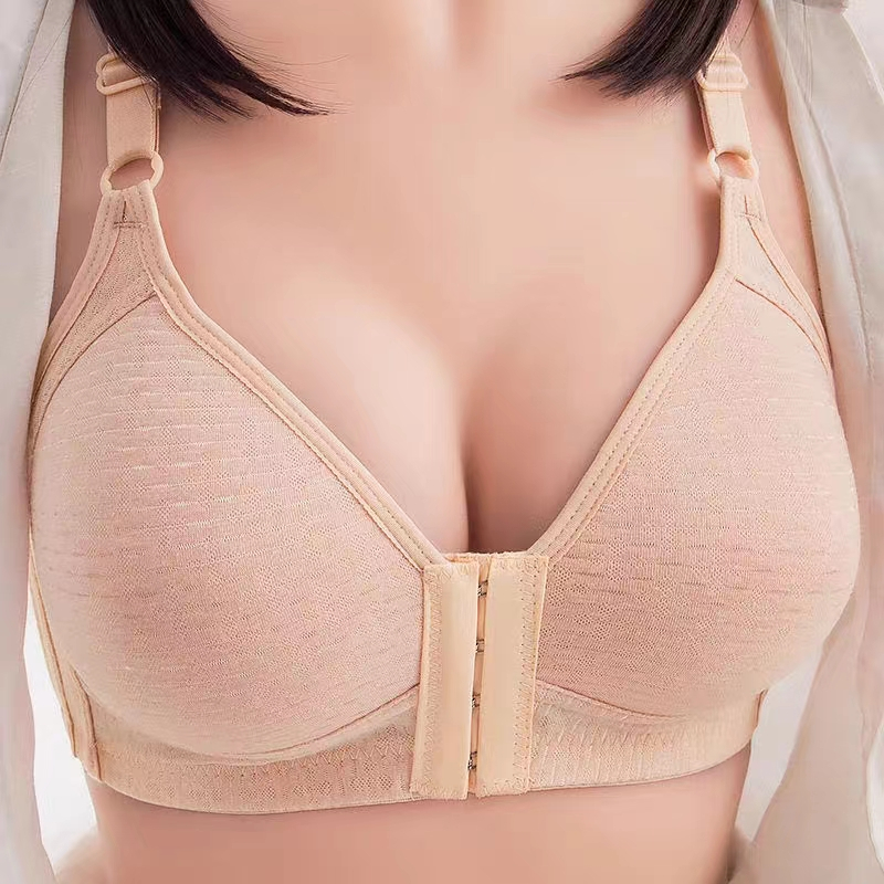 Magnatic Women Bra Anti Paparan Cangkir Penuh Untuk Mencegah Selip Push Up Bra Seamless Pakaian Dala