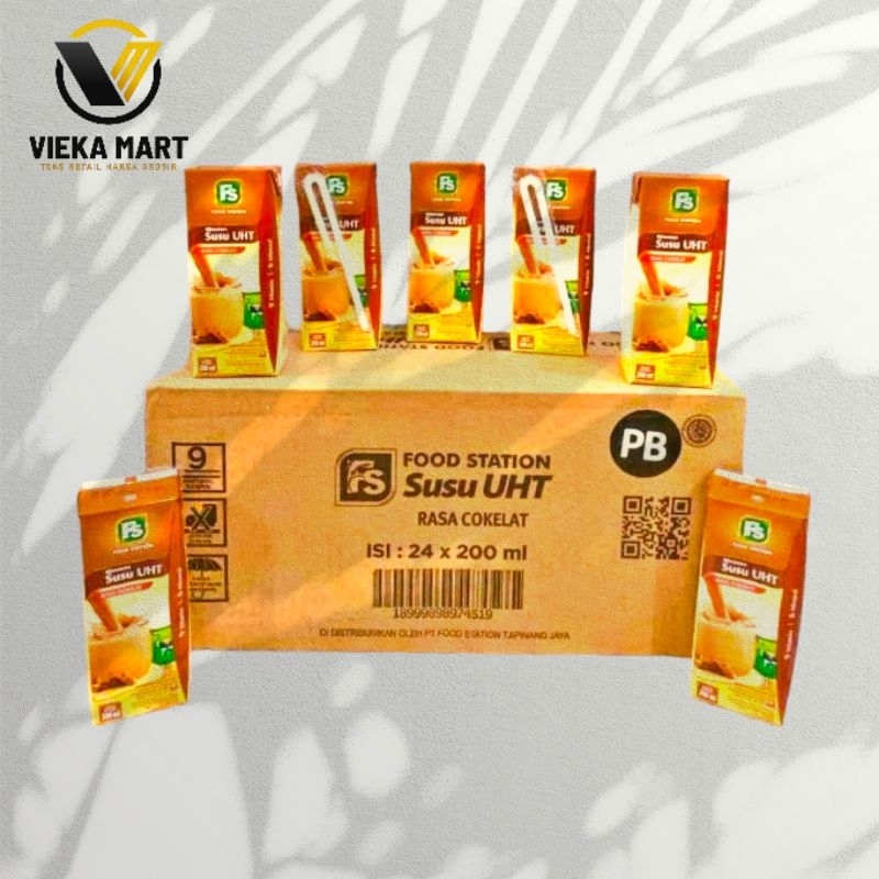 

Susu UHT FS Food Station 200ml rasa coklat (Dusan isi 24 pcs)