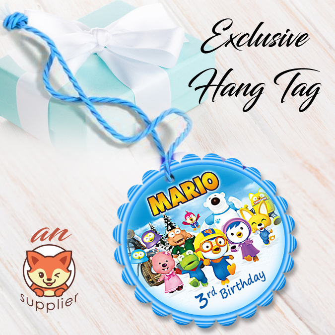 PORORO 2-1 HANG TAG THANK YOU CARD ULTAH / ULANG TAHUN
