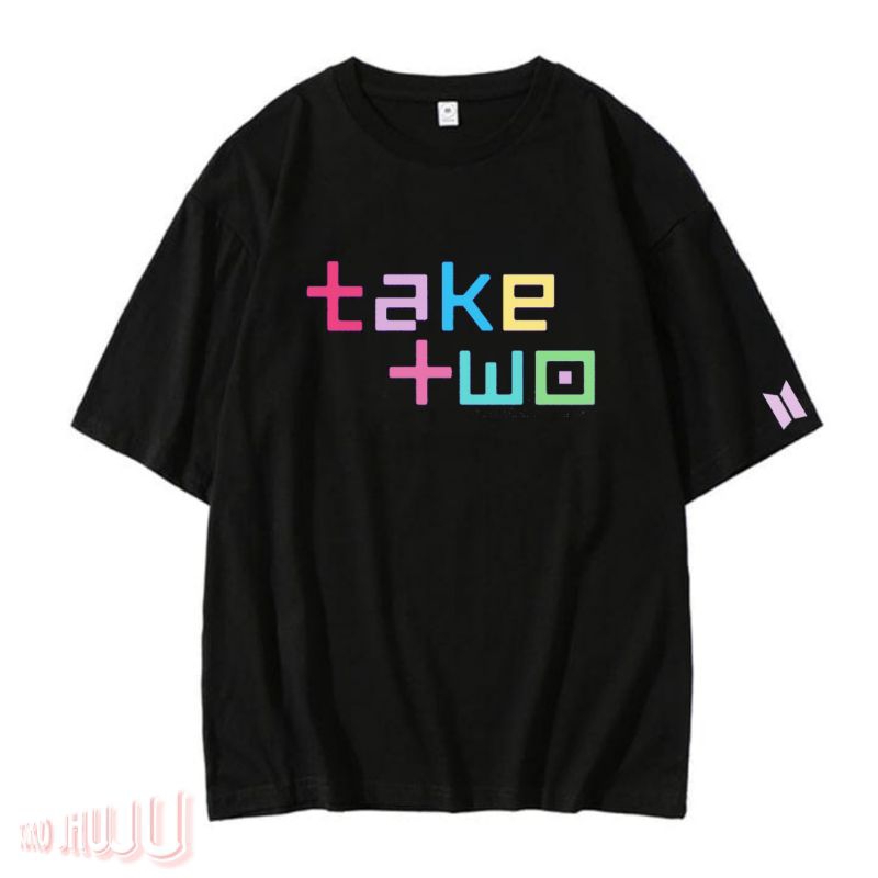 Kaos Jungkook Bangtan Take Two Multicolor