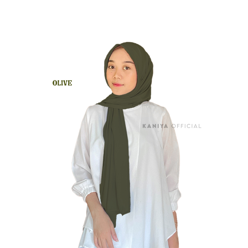 Kaniya Official - Pashmina Kaos Jersey / Pashmina Jersey-P Jersey Olive