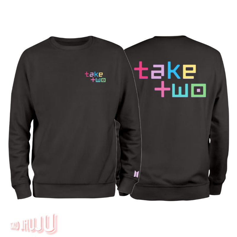 Sweater Bangtan Take Two Logo Dpn Blkng