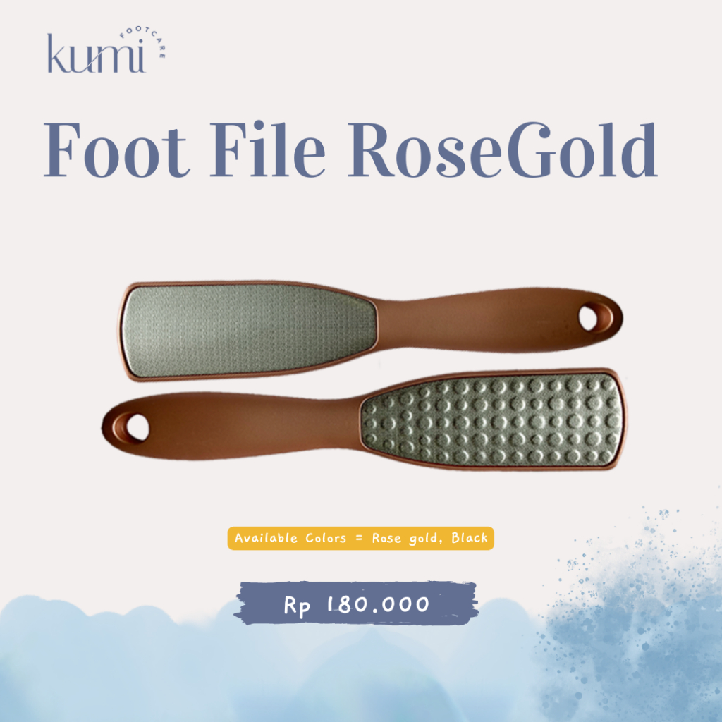 Stainless Rose Gold Foot File