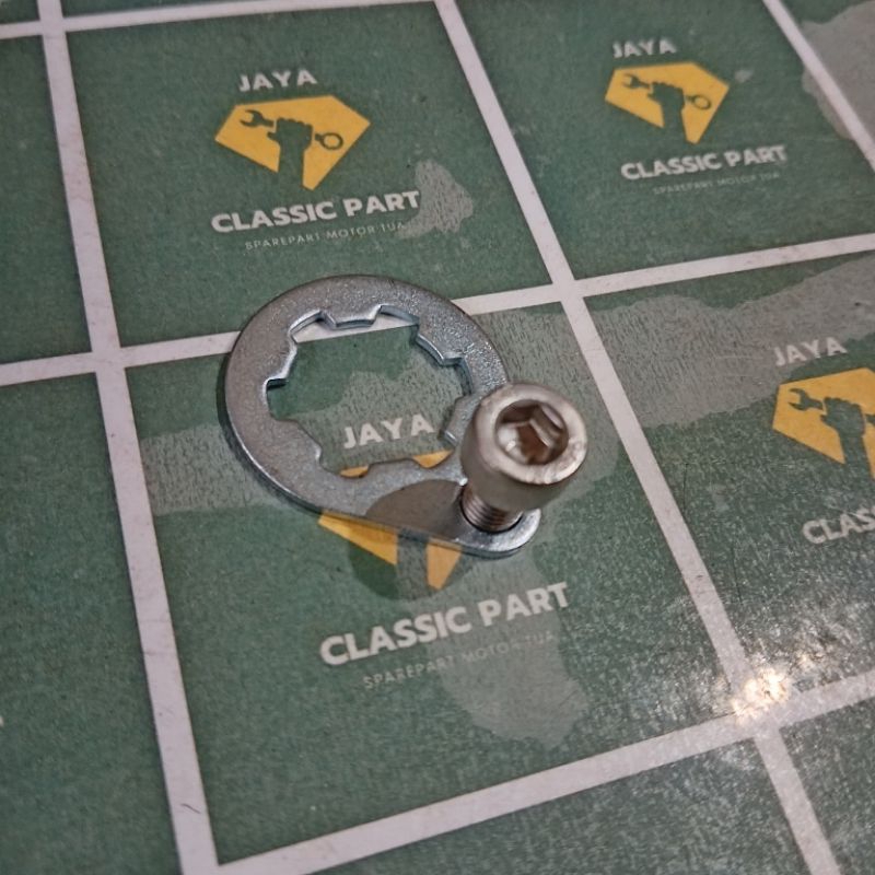 BAUT SET KLEMAN GEAR DEPAN JUPITER MX BAUT L STAINLESS BAJA ORIGINAL THE